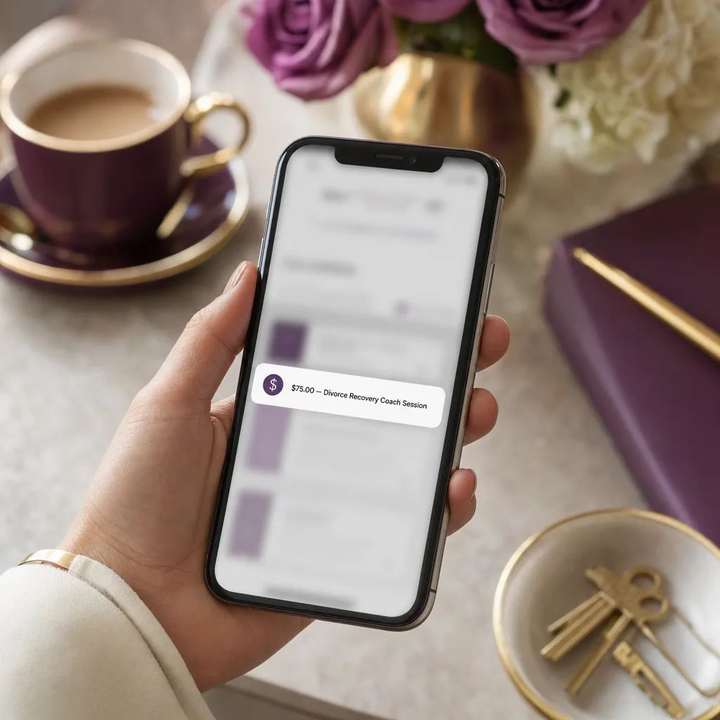 Your first paid session: payment received on the reader's phone